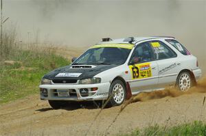 Aidan Hicks / John Hicks Subaru Impreza Wagon on SS1, J5 North.