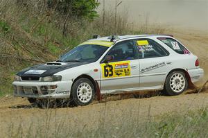 Aidan Hicks / John Hicks Subaru Impreza Wagon on SS1, J5 North.