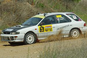 Aidan Hicks / John Hicks Subaru Impreza Wagon on SS1, J5 North.