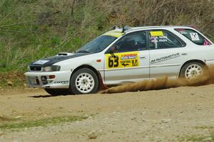 Aidan Hicks / John Hicks Subaru Impreza Wagon on SS1, J5 North.