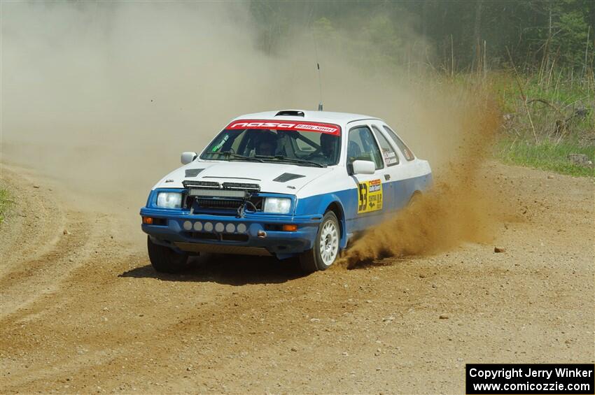 Perry Seaman / Patty Seaman Merkur XR4Ti on SS1, J5 North.