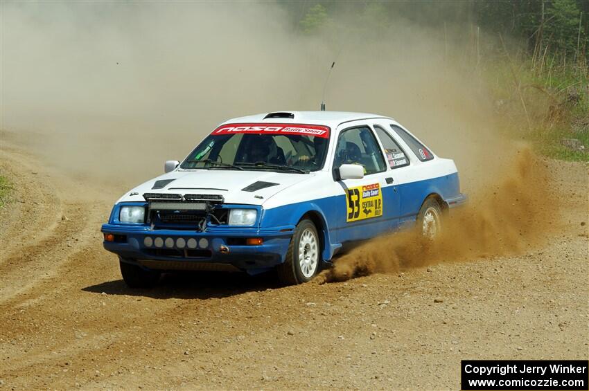 Perry Seaman / Patty Seaman Merkur XR4Ti on SS1, J5 North.