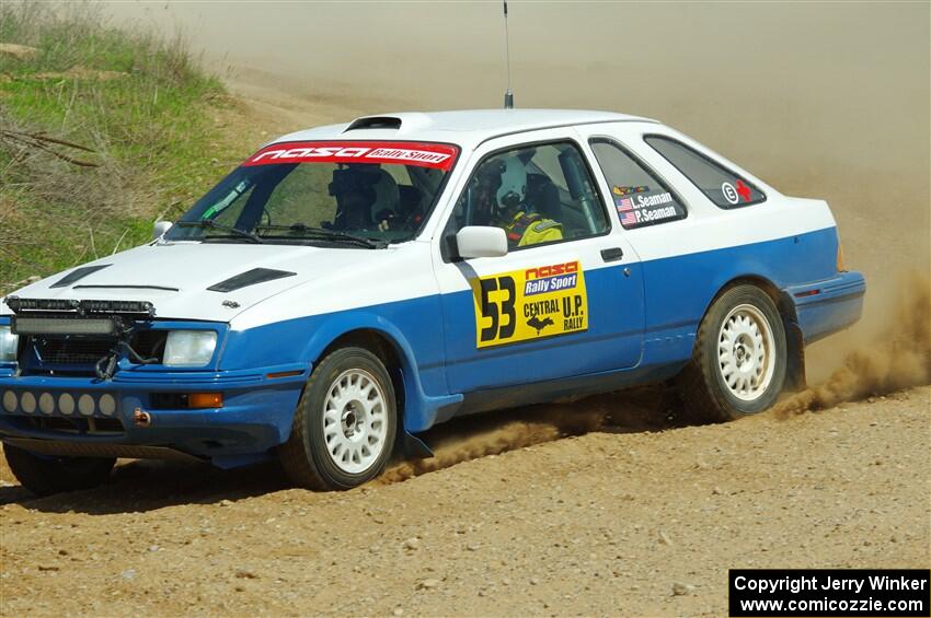 Perry Seaman / Patty Seaman Merkur XR4Ti on SS1, J5 North.