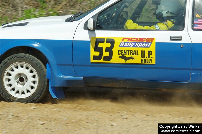 Perry Seaman / Patty Seaman Merkur XR4Ti on SS1, J5 North.