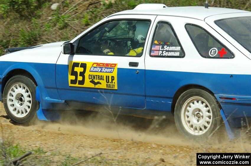 Perry Seaman / Patty Seaman Merkur XR4Ti on SS1, J5 North.