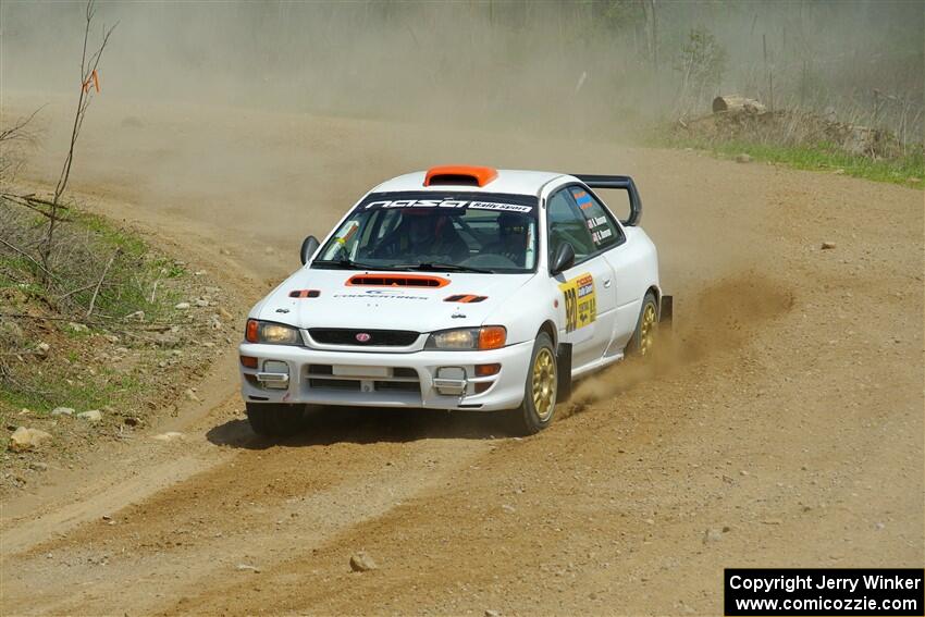 Richard Donovan / Greg Donovan Subaru Impreza on SS1, J5 North.