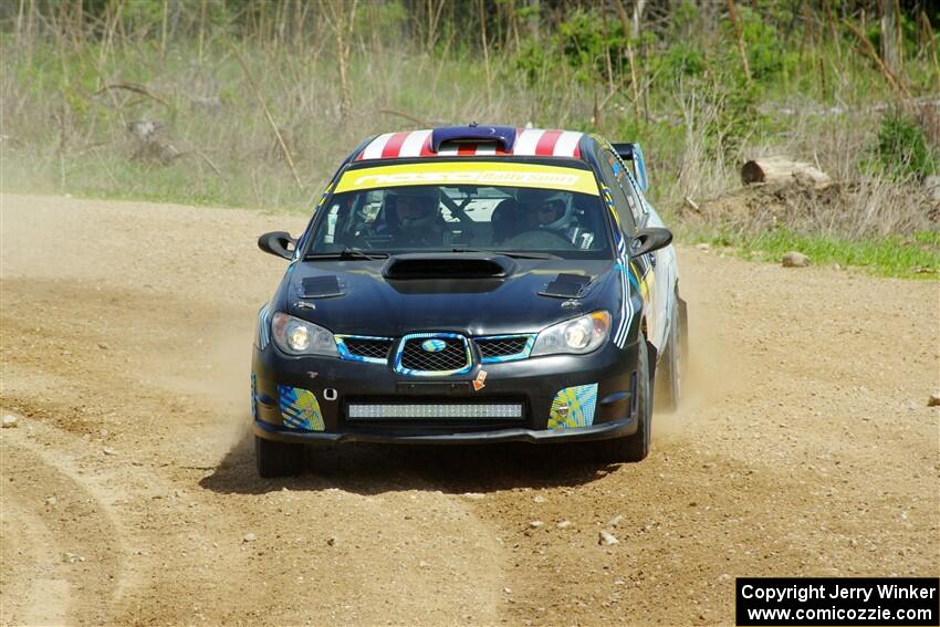Matt James / Jackie James Subaru Impreza on SS1, J5 North.