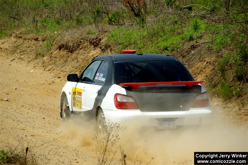Jason Cook / Tim Kohlmann Subaru Impreza on SS1, J5 North.