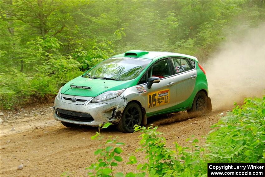 Eric Dieterich / Jake Wolfe Ford Fiesta on SS7, Sand Rd. Long.