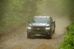 A Chevy Silverado ZR1 Pickup sweeps SS7, Sand Rd. Long.