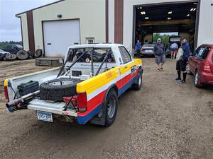 Scott Parrott / Ian Holmes Chevy S-10 in the line for tech inspection.