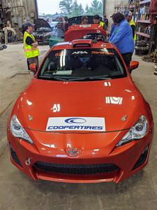 Eric Bailey / Jordan Rock Scion FR-S at tech inspection.