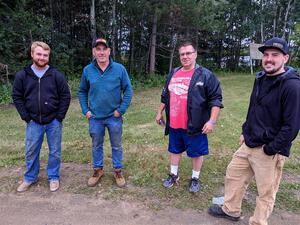 Joe Boburka, Graham Evans, Steve Gingras and Evan Emmel before the event.