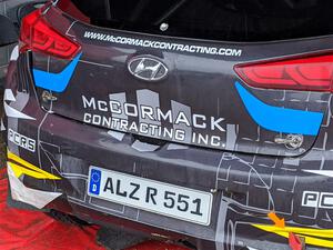 Enda McCormack / Liam McCormack Hyundai i20 R5 before the event.