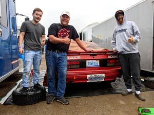 Al Dantes, Jr. / Andrew Sims Mazda RX-7 LS before the event.