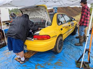 Steve Gingras / Katie Gingras Subaru Impreza before the event.