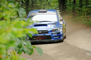 Travis Pastrana / Rhianon Gelsomino Subaru WRX STi on SS1, Steamboat I.