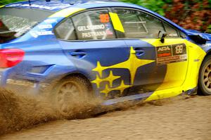 Travis Pastrana / Rhianon Gelsomino Subaru WRX STi on SS1, Steamboat I.