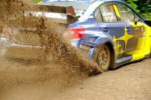 Travis Pastrana / Rhianon Gelsomino Subaru WRX STi on SS1, Steamboat I.