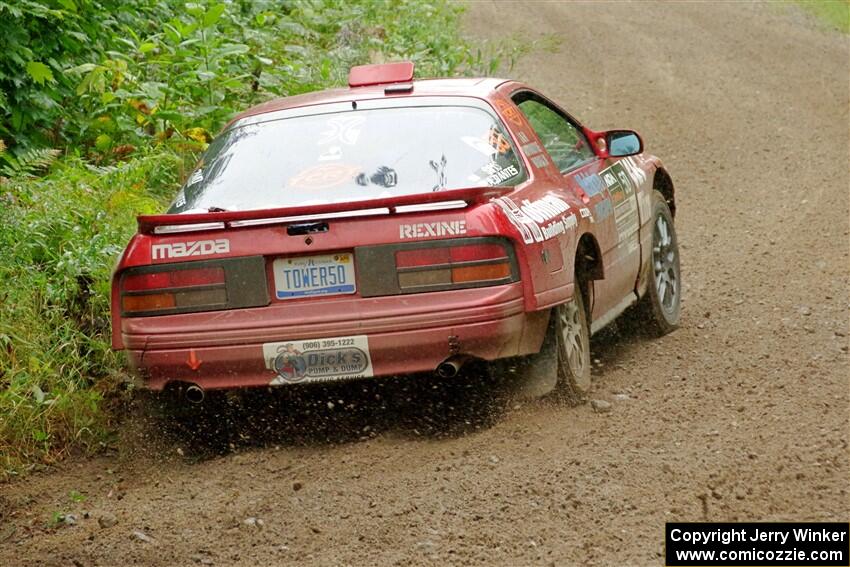 Al Dantes, Jr. / Andrew Sims Mazda RX-7 LS on SS1, Steamboat I.