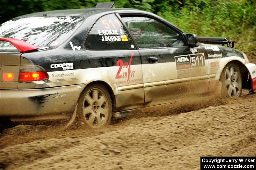 Jake Burke / Eric Schlee Honda Civic on SS5, Steamboat II.