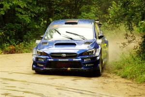 Travis Pastrana / Rhianon Gelsomino Subaru WRX STi on SS9, Height O' Land I.