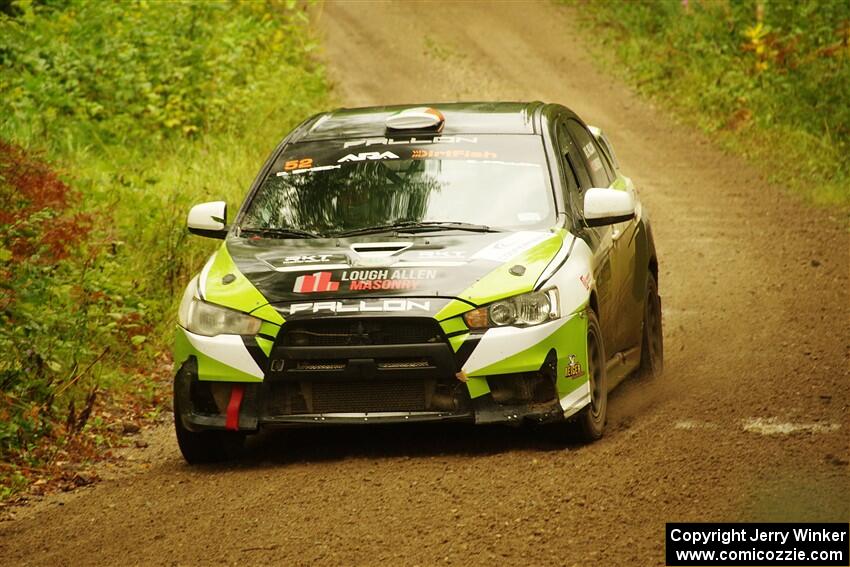Eamon Fallon / Ozgur Simsek Mitsubishi Lancer Evo X on SS11, Anchor-Mattson.
