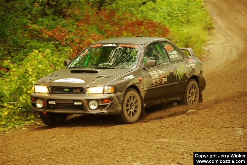 Jordan Locher / Tom Addison Subaru Impreza 2.5RS on SS11, Anchor-Mattson.