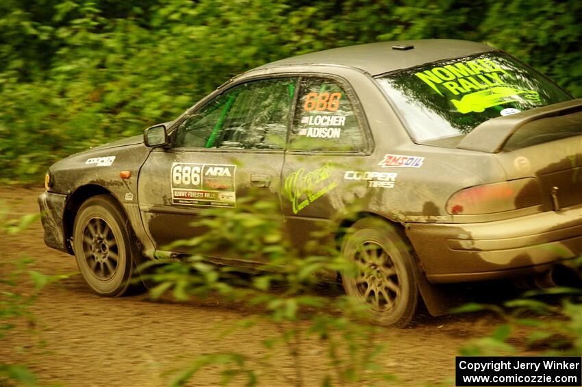 Jordan Locher / Tom Addison Subaru Impreza 2.5RS on SS11, Anchor-Mattson.