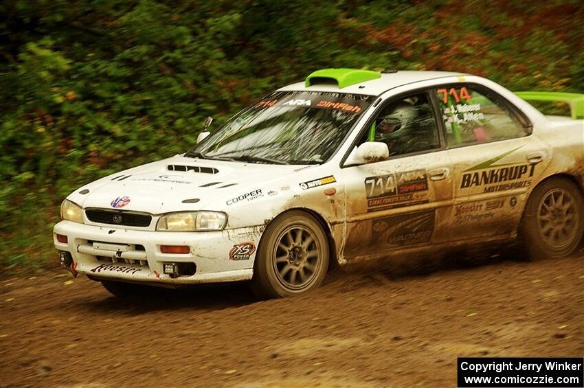 Jordon Haberer / Kevin Allen Subaru Impreza on SS11, Anchor-Mattson.
