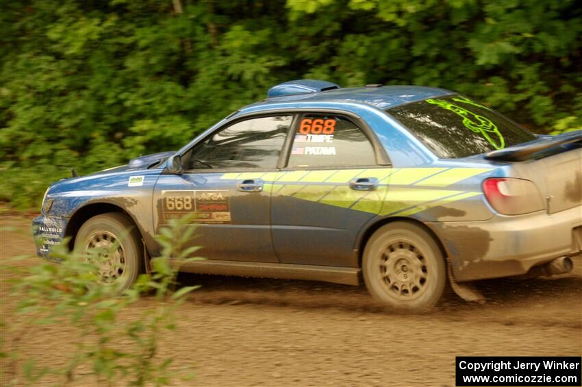 Jeff Timpe / Joe Patava Subaru WRX on SS11, Anchor-Mattson.