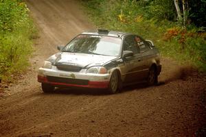 Jake Burke / Eric Schlee Honda Civic on SS11, Anchor-Mattson.