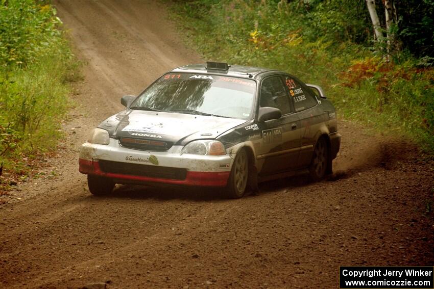 Jake Burke / Eric Schlee Honda Civic on SS11, Anchor-Mattson.