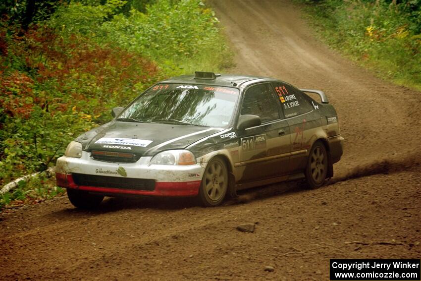 Jake Burke / Eric Schlee Honda Civic on SS11, Anchor-Mattson.