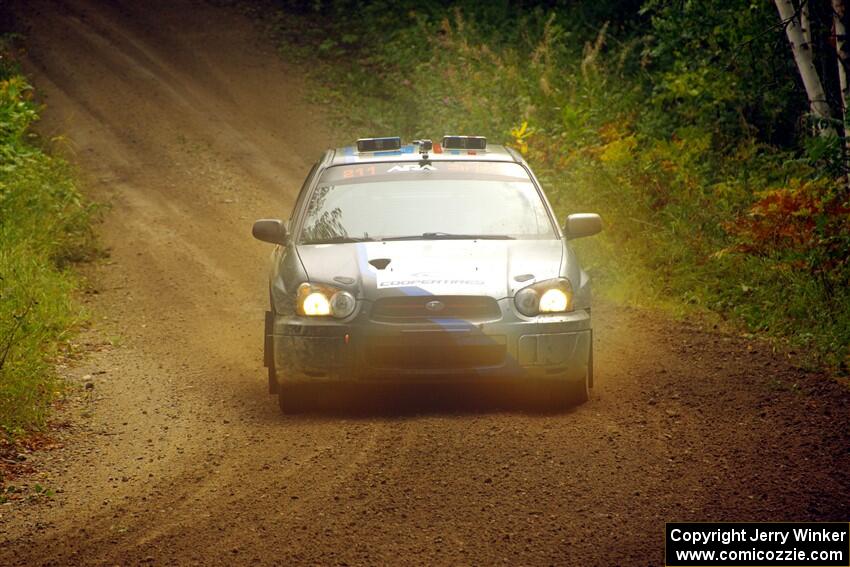 Andrew Dustman / K.J. Miller Subaru WRX on SS11, Anchor-Mattson.