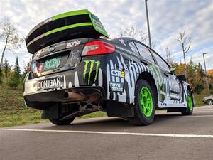 Ken Block / Alex Gelsomino Subaru WRX STi at parc expose early on.