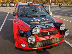 George Plsek / Krista Skucas Mitsubishi Lancer WRC at parc expose.