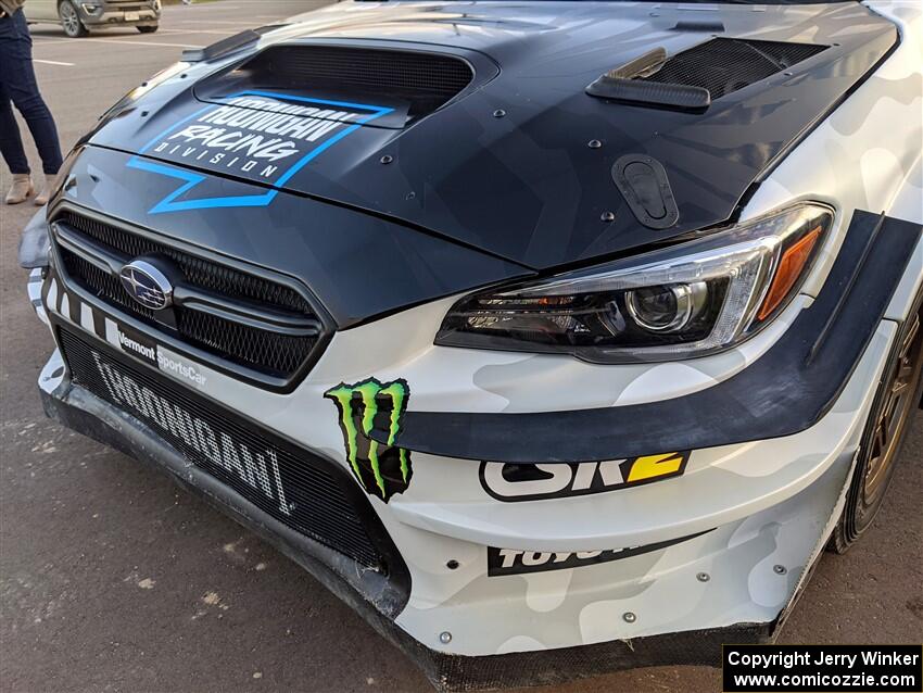 Ken Block / Alex Gelsomino Subaru WRX STi at parc expose early on.