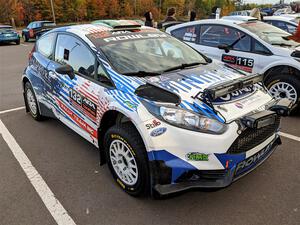 Paul Rowley / Darragh Mullen Ford Fiesta R5 and Joseph Burke / Nick Dobbs Ford Fiesta R5 at parc expose.