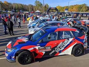 Arek Bialobrzeski / Aris Mantopoulos Subaru WRX STi at parc expose.