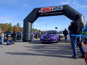 Matt Huuki / Addy Huuki Subaru WRX STi at the ceremonial start.