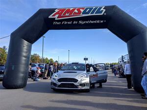 Kyle Tilley / Tim Whitteridge Ford Fiesta R5 at the ceremonial start.