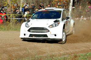 Joseph Burke / Nick Dobbs Ford Fiesta R5 on SS1, Far Point I.