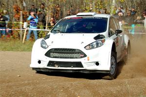 Joseph Burke / Nick Dobbs Ford Fiesta R5 on SS1, Far Point I.