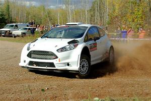 Joseph Burke / Nick Dobbs Ford Fiesta R5 on SS1, Far Point I.