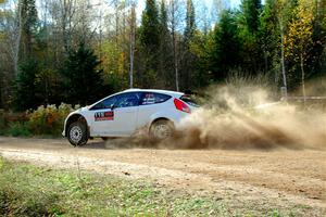 Joseph Burke / Nick Dobbs Ford Fiesta R5 on SS1, Far Point I.