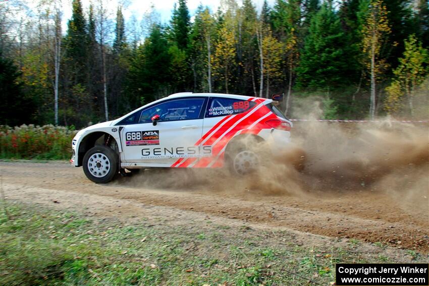 Tom Williams / Hannah McKillop Ford Fiesta R5 on SS1, Far Point I.