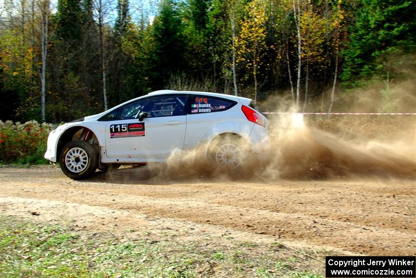 Joseph Burke / Nick Dobbs Ford Fiesta R5 on SS1, Far Point I.