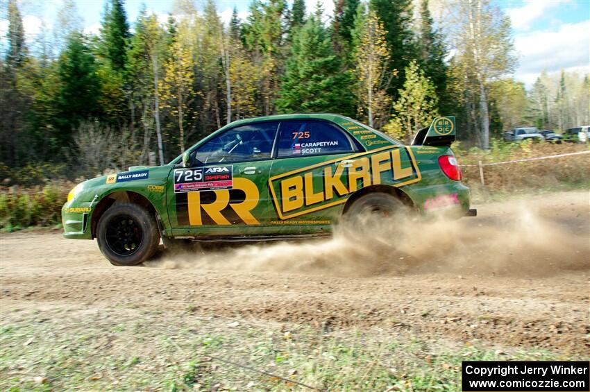 Dave Carapetyan / Ryan Scott Subaru WRX STi on SS1, Far Point I.