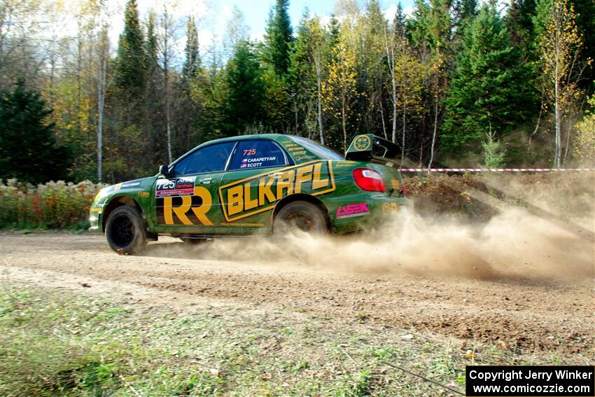 Dave Carapetyan / Ryan Scott Subaru WRX STi on SS1, Far Point I.